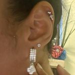 Swarovski silver chucky hoops Photo 7