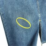 Who What Wear  Front Slit Knee-Length Denim Stretch Skirt Photo 2