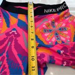 Nike  Pro Leggings Womens Neon Pink S Multi Color Dri-Fit Photo 5