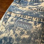 Ganni  Blue Acid Wash Betzy Flare Jeans Photo 11