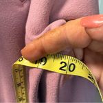 Athleta ‎ Pink Mauve Faux Wrap Front Funnel Mock Neck Sweatshirt Athleisure Heavy Photo 4