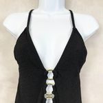 Shade & Shore Shade Shore Womens Swimsuit Size Medium Black Gold One Piece Beach Summer Travel Photo 1
