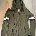 PINK - Victoria's Secret  Olive Green Hoodie Jacket sweatshirt Photo 0