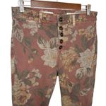 Pilcro Anthropologie High-Rise Slim Straight Jeans 29 Vintage Floral Cottagecore Photo 5