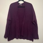 Wooden Ships  Open Front Purple Cardigan Size‎ M/L Photo 0