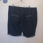 Faded Glory  26W dark wash folded hem Bermuda Jean shorts Photo 3
