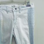 Rag and Bone White Bleached Sachiko Textured Side Panel Skinny Jeans Size … Photo 5