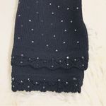 St. John EVENING Black Knit Embellished Blazer Jacket Button Front Size 8 Photo 7