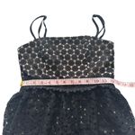 NBD  Dolores Midi Dress in Black Revolve Lace Nude Black Tiered X-Small‎ XS Photo 14
