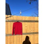 Adrienne Vittadini  V Neck Sweater Size Large Red Light Classy Winter Fall Casual Photo 5