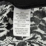 Dressbarn Dress Women's 12 Black White Print Ring Front Pleated Y2k Office Siren Photo 8