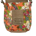 Sakroots  Orange Floral Print Crossbody Messenger Flap Purse Bag Coated Canvas Photo 8