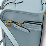 Coach Originals Swing Zip Bag 20 Brass / Light Blue NWT Photo 3