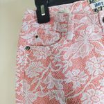 Hot Kiss  Pink Printed Floral Capri Jeans Size 3 Photo 3