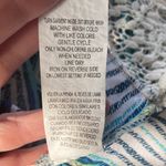 Jolt loose flowy size L top with adjustable straps lace bottom blue white yellow Photo 7