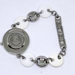 Victoria Wieck Women's White Onyx Watch, Mother of Pearl, Charm Bracelet, Silver Photo 4