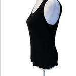 Cable & Gauge Black ribbed Sleeveless Round Neck tank top Photo 2