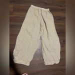 Spiga Greece linen barrel pants fall casual classic fall boho tan Photo 5