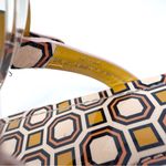 Tory Burch Yellow Pink Geometric Print Patent Leather Miller Sandals Size 8 Photo 8