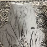SheIn Gray Ruffled Sweatpants Photo 0