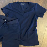 Mandala Navy Scrub Set Blue Size XS Photo 1