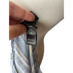 Ali Miles Linen Striped Blue Lagan Look Asymetrical Tunic Blouse Large Photo 2