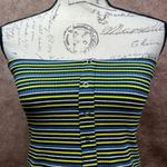Olivaceous Striped Tube Top Yellow/Green/Blue/White M Photo 3