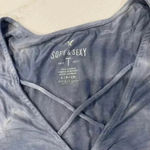 American Eagle  Soft & Sexy TieDye Long Bell Sleeve Blouse WrapFront Womens Small Photo 1