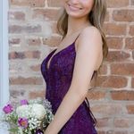 Clarisse  Prom Dress Purple Photo 0