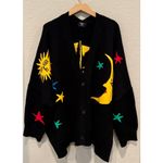 Dressed in Lala Child of the Universe Oversized Cardigan Size L/XL Black Photo 13