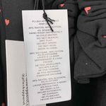 Revolve Plush Black Fleece Lined Robe Heart Print Size Small New Photo 5