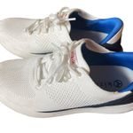 Kizik Unisex White Lima Sneakers Blue Size 9.5 Photo 3