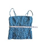 Reformation Blue White Patterned Tank Top Size 0 Photo 3