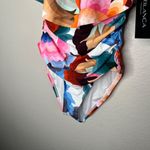 La Blanca Womens Multicolor Off-Shoulder One Piece Swimsuit Size 4 UPF 50+ Photo 3