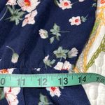 SheIn  large womens sundress dark blue floral print spaghetti strap elastic waist Photo 3