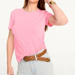 J.Crew  Pink Vintage Cotton Crew Neck Tee‎ Size S Photo 0