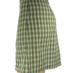 Princess Polly Green Plaid Checkered Slit Zipper Mini Straight Pencil Skirt Sz 2 Photo 1