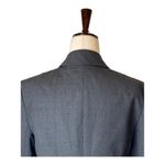 Theory  Blazer Women 6‎ Gray Wool Single Breasted Tailored One Button Corpcore Photo 4