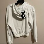 I am gia I.AM.GIA REVOLVE White Logo Striker Hoodie- Size Small Photo 5