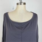 Athleta Grey Slouchy Long Sleeve Top Photo 2