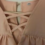 Boutique Lace up cold shoulder ruffle dress Photo 5