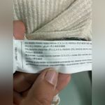 Abercrombie & Fitch 2012 Y2K  Cream Ribbed Cropped Top Lettuce Hem Sz XS Photo 4