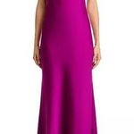 Liv Foster Clara Satin Long Dress Wine Berry Women’s Sz 2 Purple Photo 0