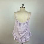 Free People Beach Purple Ruffle Babydoll Tank Photo 4