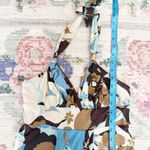 Notice Womens Y2K Floral Silk Halter Maxi Dress Size Small Fairy Boho Earthy VTG Photo 7