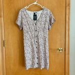 Volcom Poppin Stone Flutter Sleeve Sundress pink black 10 NWT Photo 1