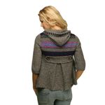 Free People  Gray Sweater Gretel Swing Hooded Cardigan Wool Angora Size XS GUC Photo 3