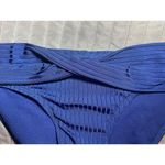 Robin Piccone  Neelah Twist Front Bikini Bottom- Marine Blue size S NWT Photo 3