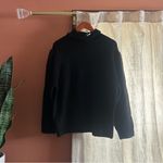 J.Crew Cropped Puff Sleeve Turtleneck Sweater Black Wool Alpaca NWT Size 2X Photo 1