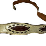 Vintage Nocona Exotic Lizard Inlay Leather Western Belt Size 38 Pre Photo 5